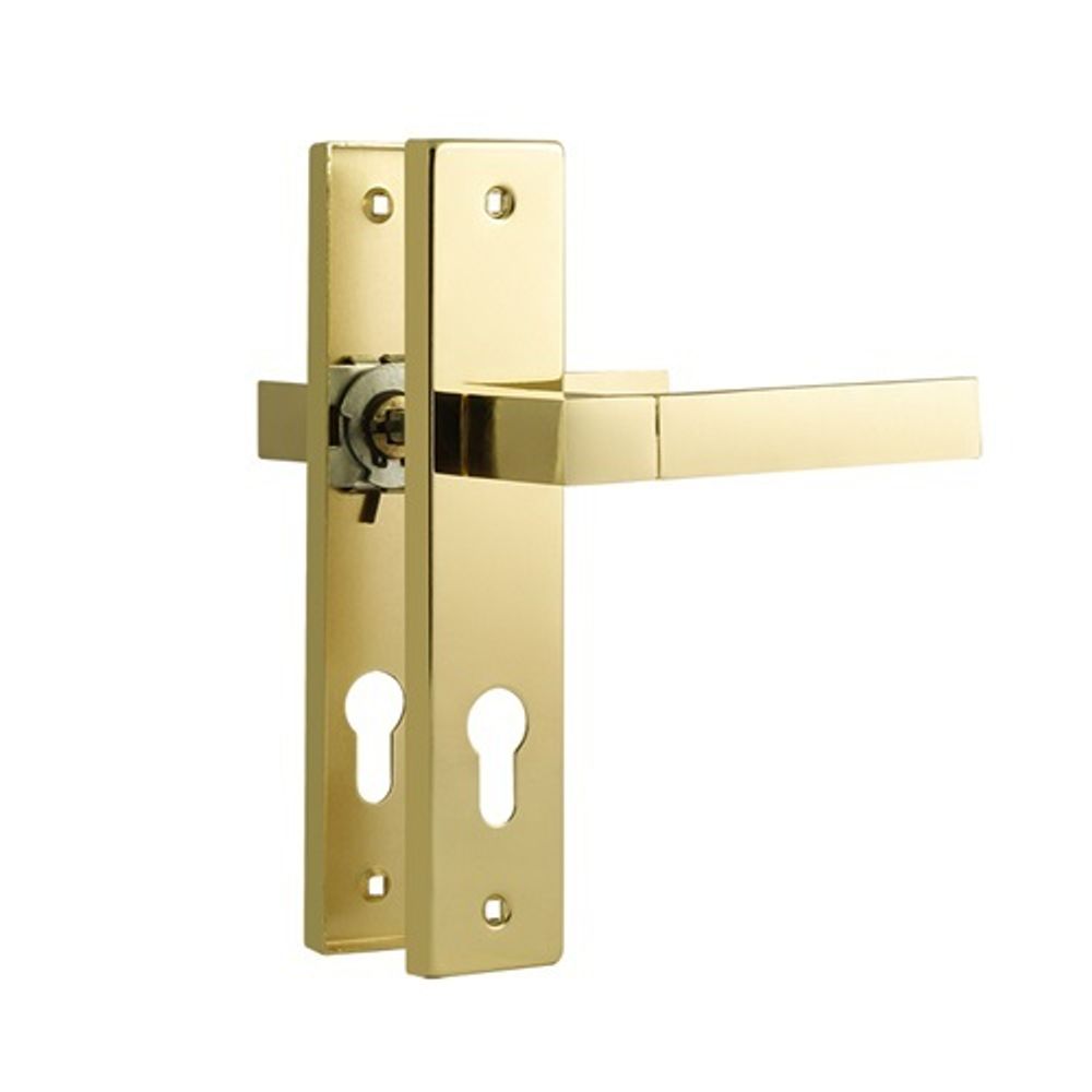 Ручка дверная на планке НОРА-М 109-70 мм, золото