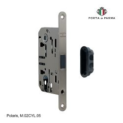 Замок врезной магнитный под цилиндр PORTA DI PARMA Polaris GR графит