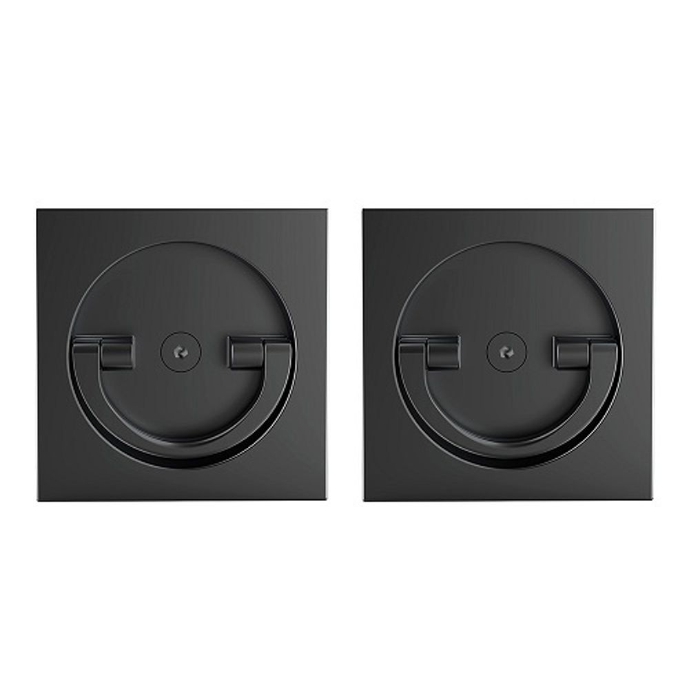 Ручка поворотная для раздвижных дверей ARMADILLO QUADRO BK8x2 BL-26