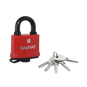 Замок навесной всепогодный БУЛАТ ВС 1-П54 ПЛ 5кл d8,6mm