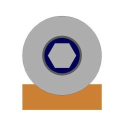 Ролик металл d-65 под полосу на пластинах