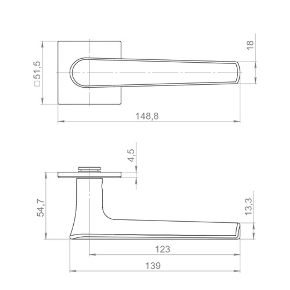 Ручка раздельная ARMADILLO VANILLA K.YM AC-9 медь /62209/