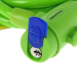 Замок навесной АВАНГАРД ВС-Т10 (1000 мм с тросом) ЛАЙМ