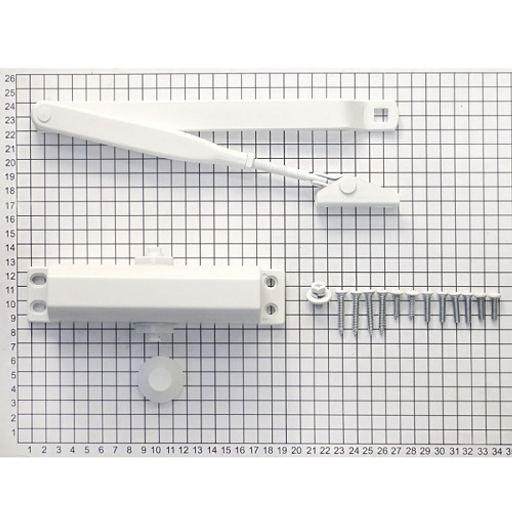 Доводчик DOORLOCK DL70 2/3/4 (до 90кг) белый