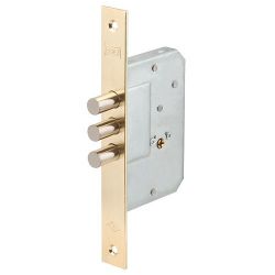 Замок врезной KALE KILIT 189/3MF (45мм) латунь 5кл. /1098/