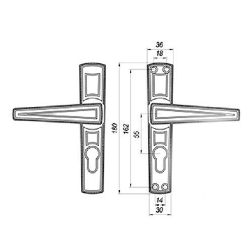Ручки на планке ЗЕНИТ к ЗВ4-3.01 (РФ1-55.01) медь