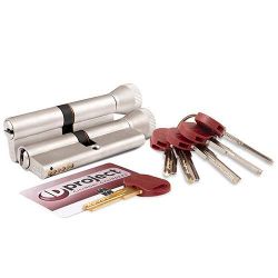 Цилиндровый механизм с вертушкой MOTTURA DPC1F3131 S3 (62 мм/26+10+26) 5+1 никель /39489/