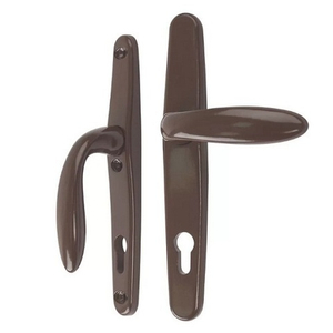 Нажимной гарнитур STUBLINA 1026.00.350 Е=85 мм коричневый (RAL 8017)