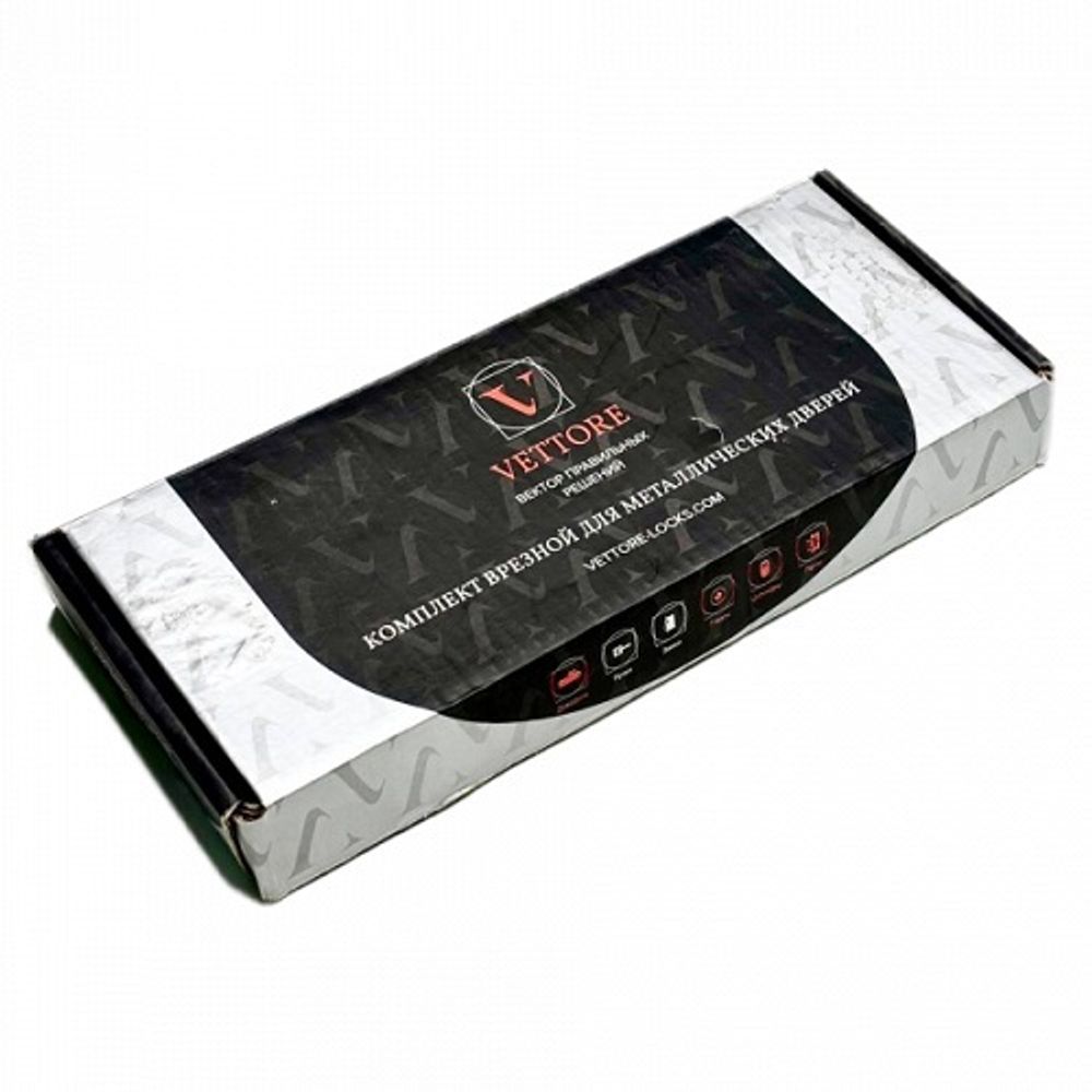 Замок врезной VETTORE 9011 SR-3R CP хром