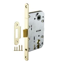 Замок межкомнатный под цилиндр FUARO PLASTIC P85C-50 GP золото /33627/