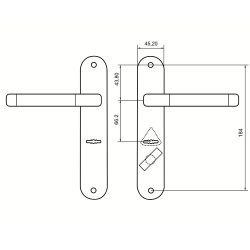 Ручки на планке BORDER 70148 РФ66-022Прав./125.У4(к ЗВ9-8 МКЗ)