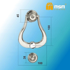 Дверной молоточек MSM G3 PB/SB пол.латунь/мат.латунь