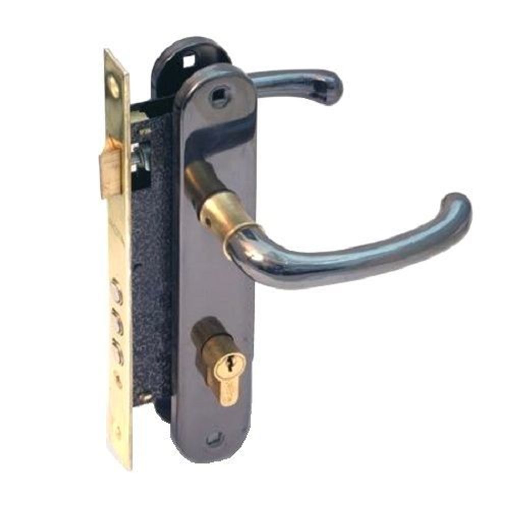 Замок врезной APECS 2210/60 B/G черный/золото