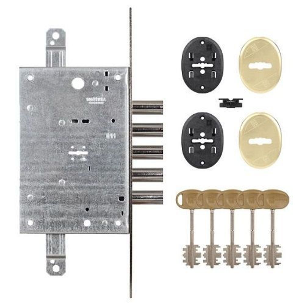 Замок врезной сувальдный MOTTURA 52.783 (универсальный) /1804/
