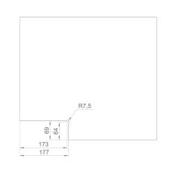 Петля-доводчик для стеклянной двери ARMADILLO RANGE H10 SS нерж.сталь /57899/