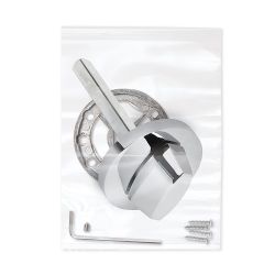 Ручка поворотная FUARO BKW8x75 RLR CP-8 хром /47877/