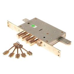 Замок врезной ГАРДИАН ЗВ 21.12 Т (5 кл. ЗК.202 Н-01) длинный ключ /30735/