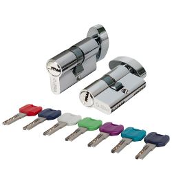 Цилиндровый механизм с вертушкой PUNTO MaxPro7002/52 mm (21+10+21) SSC сатин.хром 7кл. /61867/