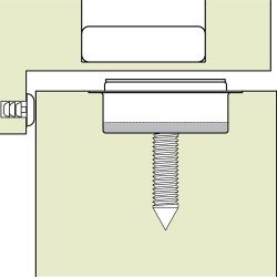 Фиксатор скрытый магнитный VITRUM SPACE STOPPINO CLOSE сатин хром (EXTREZA M-73)