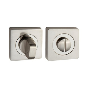 Ручка поворотная PUERTO BK AL 02 SN/CP (никель матовый/хром блестящий)