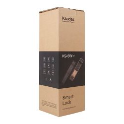 Замок врезной электронный KAADAS K9-5W с отпечатком пальца, со встроенным модулем WIFI, черный /4741