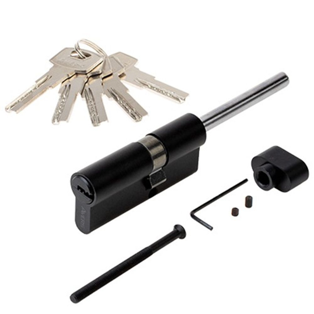Цилиндровый механизм со штоком AVERS ZM-70 (30S/40)-S/65-C11 BLM черный 5кл.