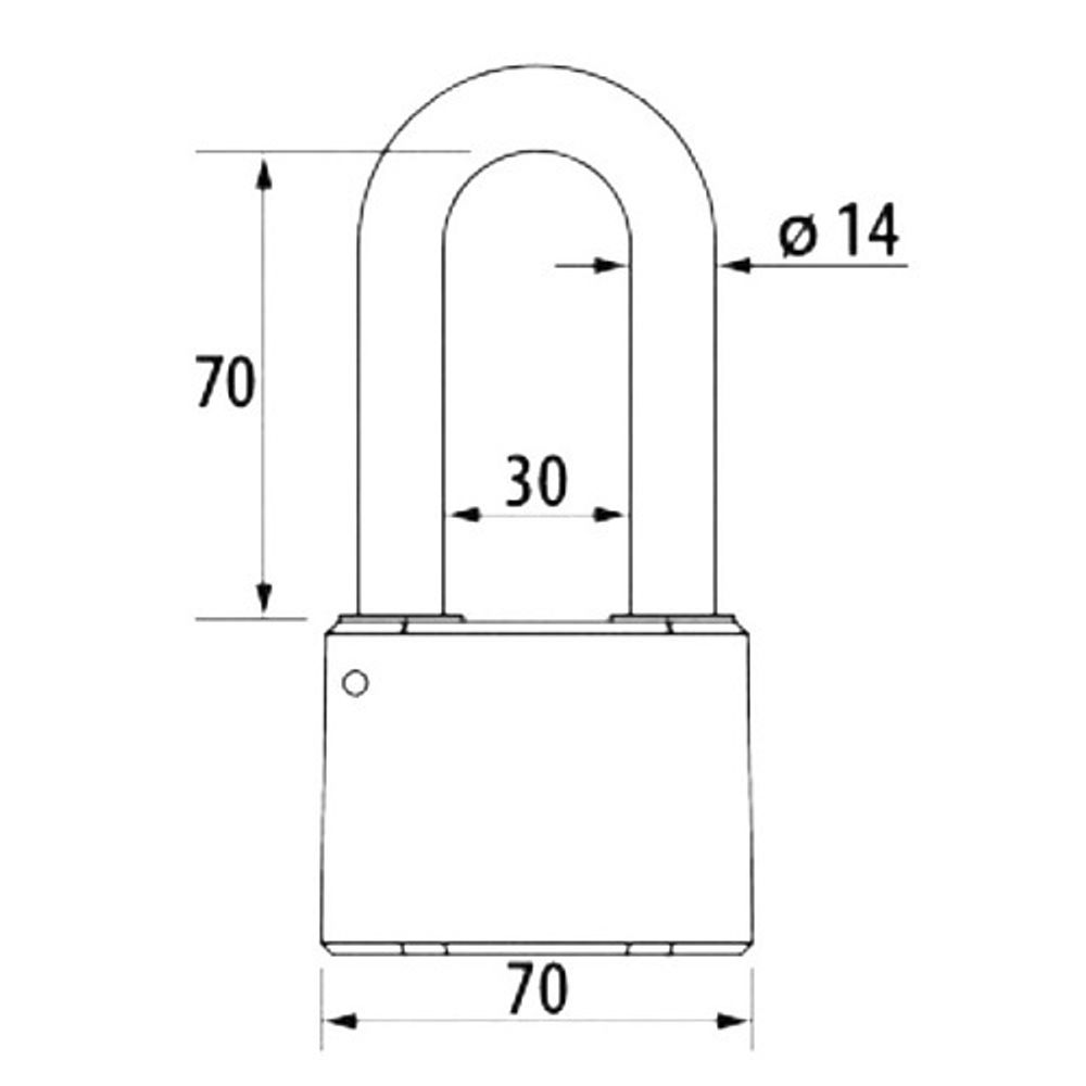 Замок навесной ЧАЗ ВС2М1-02 /12086/