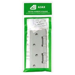 Петля универсальная AJAX 4B/P 100x70x2 SN мат.никель /38121/ (1 шт)