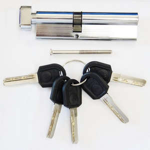 Цилиндровый механизм с вертушкой ЗАМКОФФ 110 (55/55C) хром