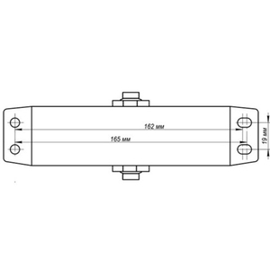 Доводчик дверной NOTEDO DC-080 black черный (60-120 кг)