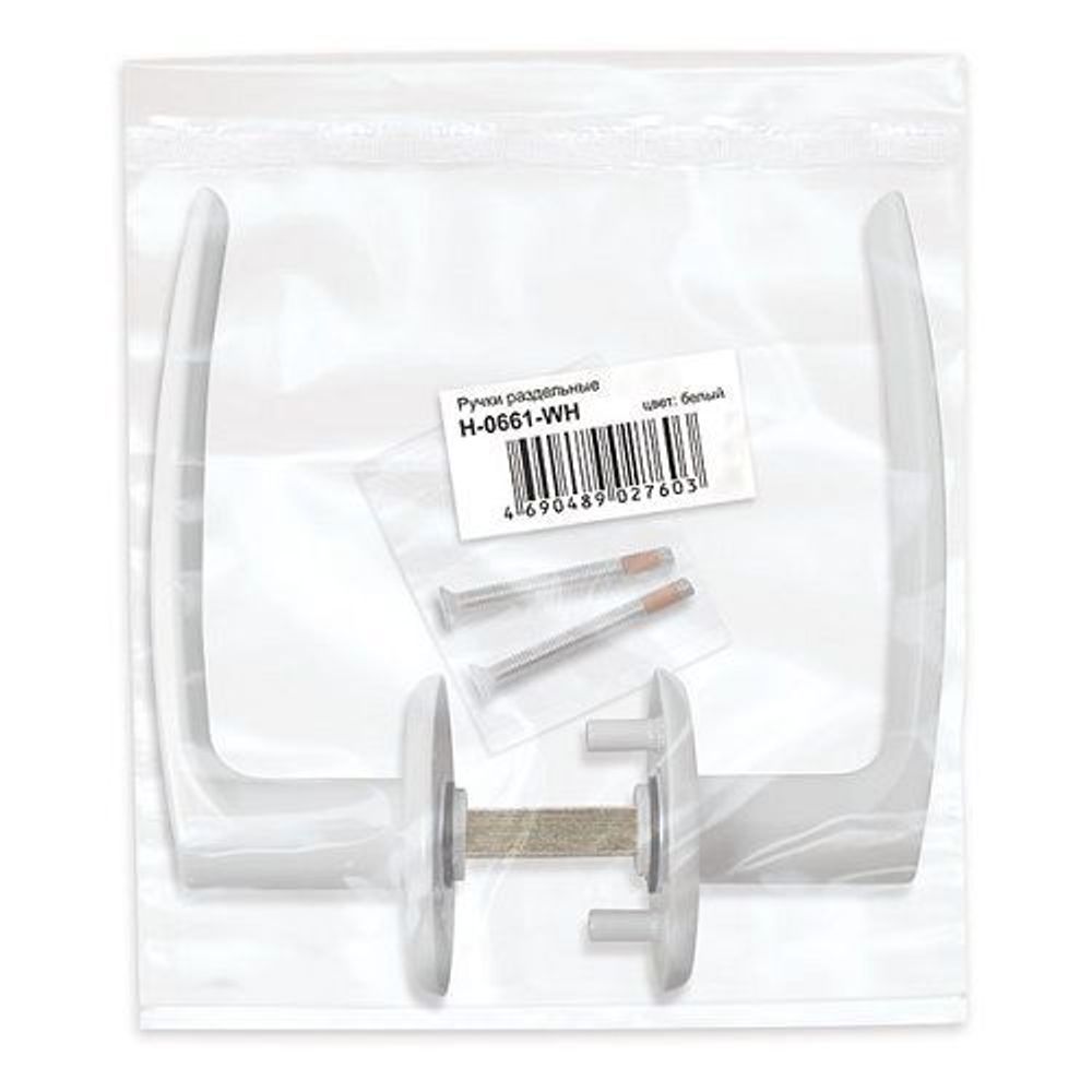 Ручка раздельная FUARO H-0661 WH белый/38111/