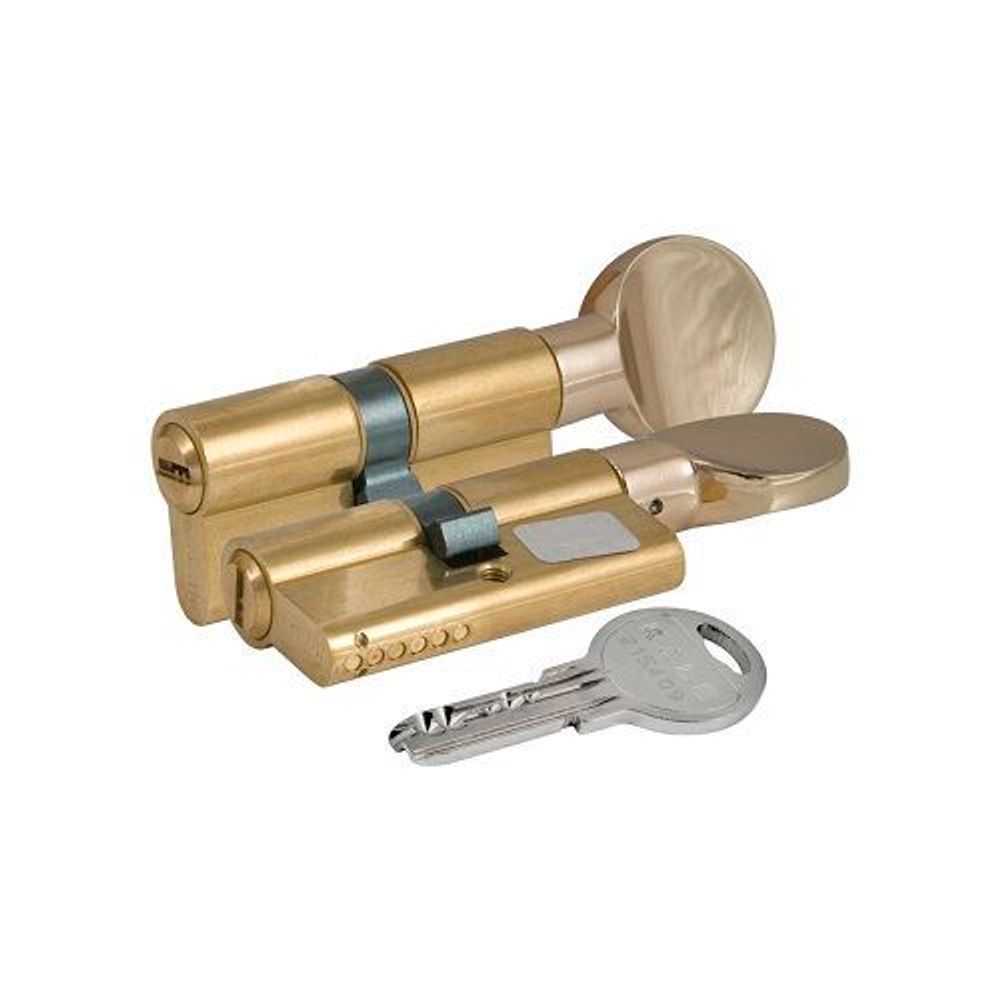 Цилиндровый механизм с вертушкой KALE KILIT 164 SM/62 (26+10+26) латунь 5кл. /25557/