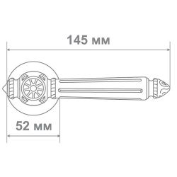 Ручка Медио LJ- 417 BCF золотая бронза