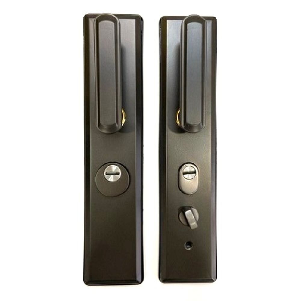 Ручка на китайскую дверь LEKSA 002A-5 графит (универсальная)