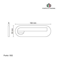 Ручка на планке PORTA DI PARMA Punto SG мат. золото
