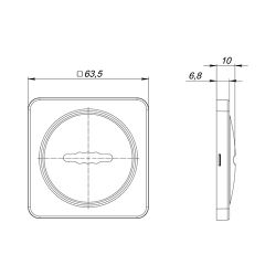 Декоративная накладка FUARO ESC MSC-S-auto BL-24 черный /49739/