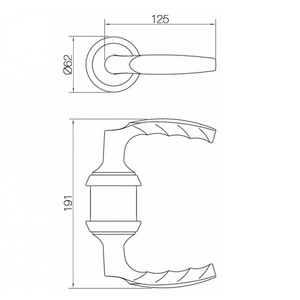 Замок с ручкой HOPPE HCS A1530 SK/OL WC F1-2 (серебристый)