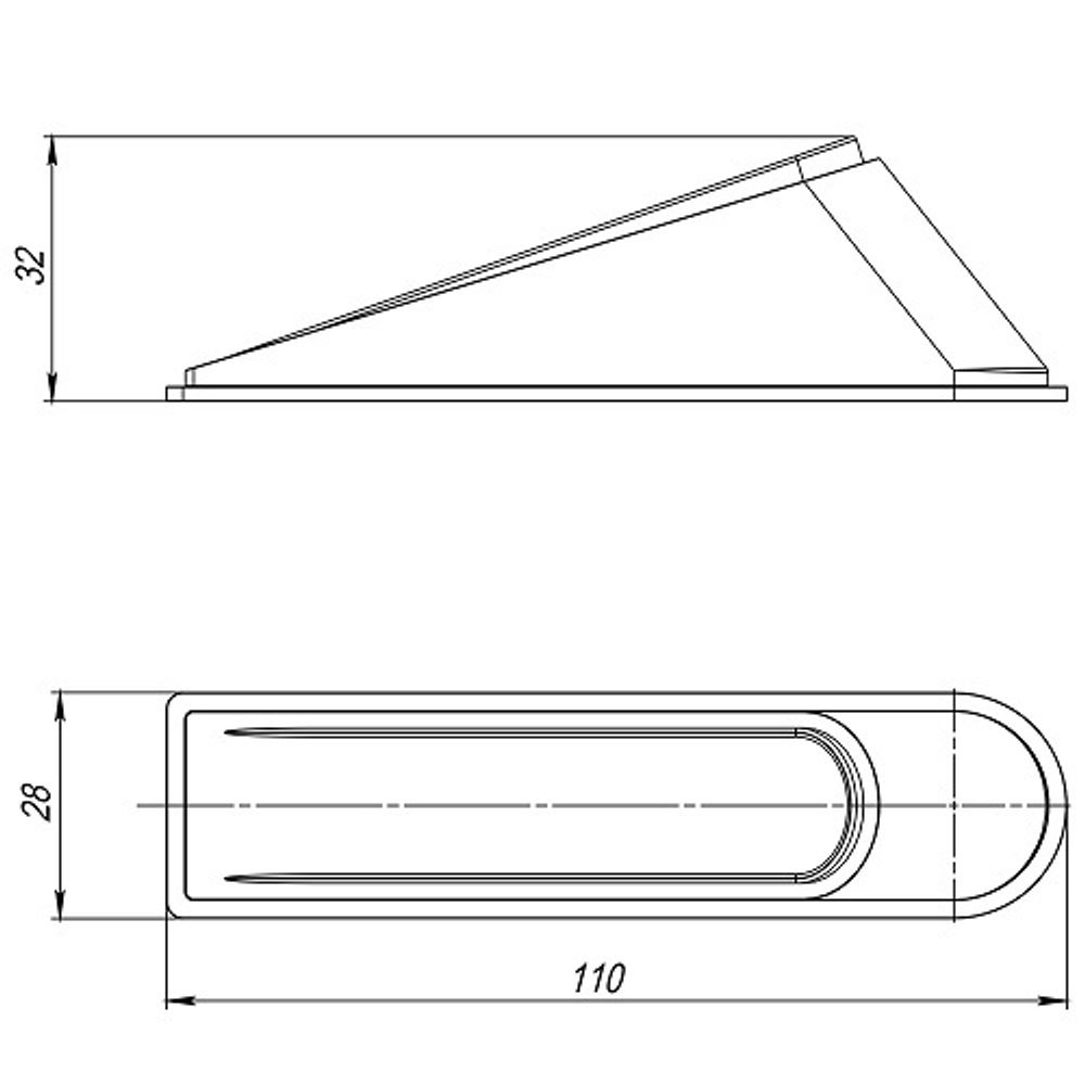 Фиксатор двери AJAX DSF-110 прозрачный /43131/