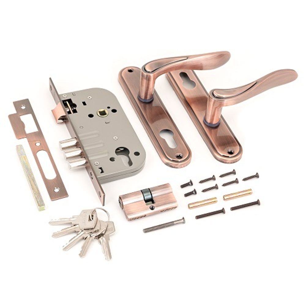 Замок врезной АЛЛЮР 102/3 AC ст.медь