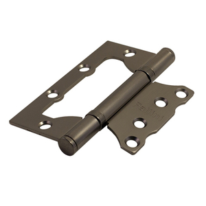 Петля универсальная без врезки PALLINI PFH 100x75x2,5 2BB SBN матовый черный никель (1шт.)