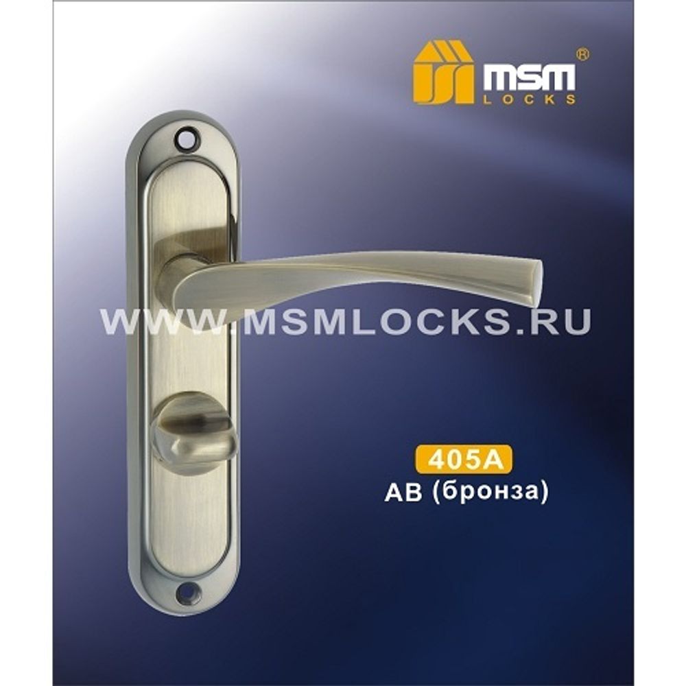 Ручки на планке MSM 405A AB бронза