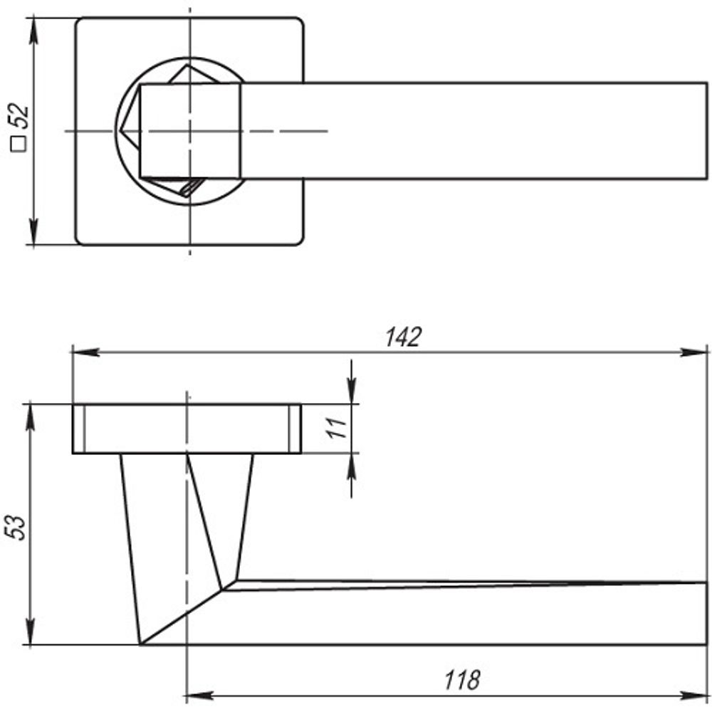 Ручка раздельная ARMADILLO CORSICA SQ003-21 MWSC-33 Итальянский тисненый /42873/
