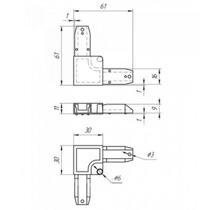 Уголок москитной сетки КУНГУР пласт. (1 шт)