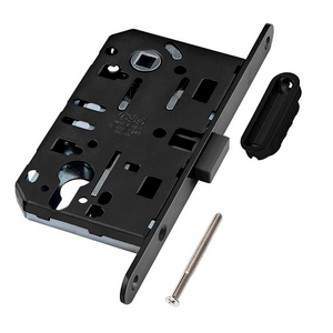 Замок межкомнатный под цилиндр AGB MEDIANA POLARIS B06103.50.93.640 (черный) (скин) /60171/