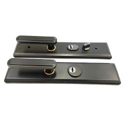 Ручка на китайскую дверь LEKSA 002A-5 графит (универсальная)