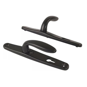 Нажимной гарнитур STUBLINA 1025.00.313 Е=92 мм черный (RAL 9005)