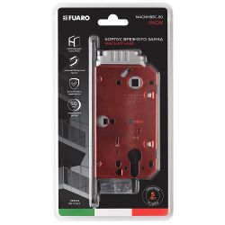 Защелка врезная магнитная под цилиндр FUARO M85C-50/BL INOX SSG сатинированное золото /60281/