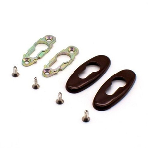 Накладки на цилиндр замка для дверей (пара) STUBLINA 1031.04.350 коричневый (RAL 8017)