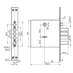Комплект замков №8 BORDER 60021 (ЗВ1-4М+ЗВ9-8МК4)