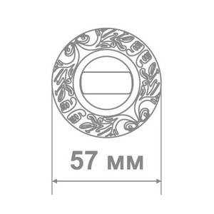 Накладка дверная Locker Q58 BAT CPW бежевый/хром